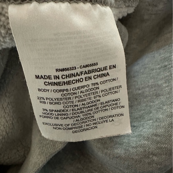 00s Nike Spellout Vintage Y2K Oversized Retro Zip Hoodie size large Gray - Picture 6 of 6